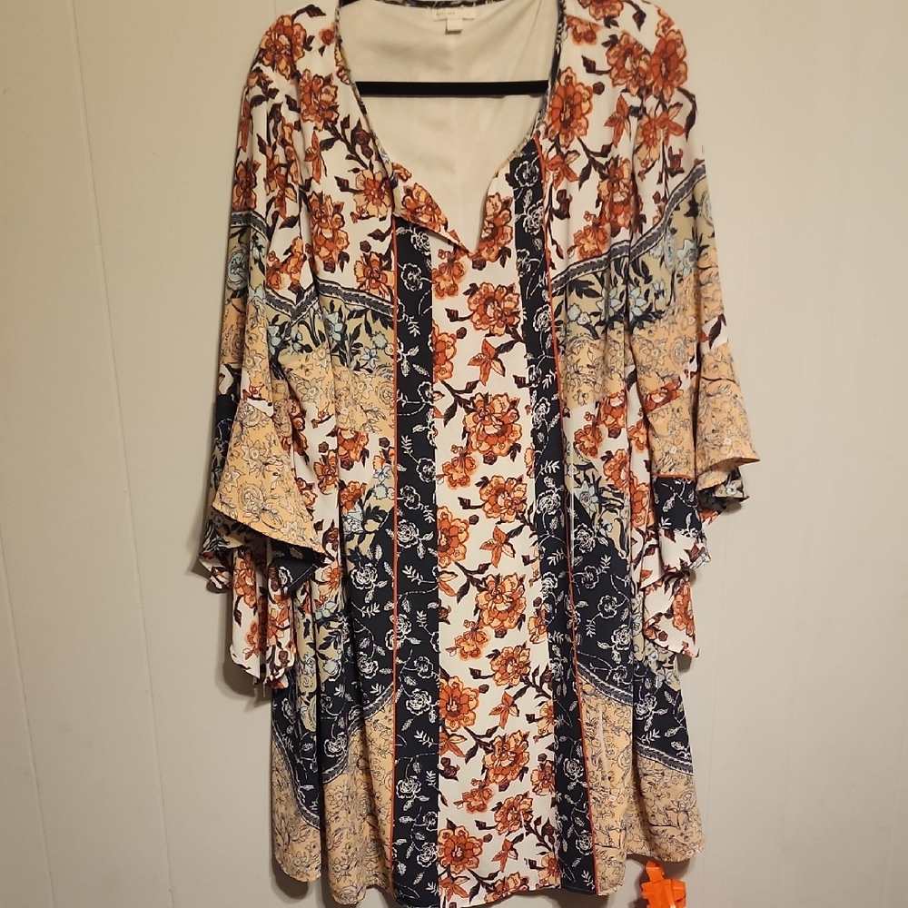 Chic Floral Print Midi Dress